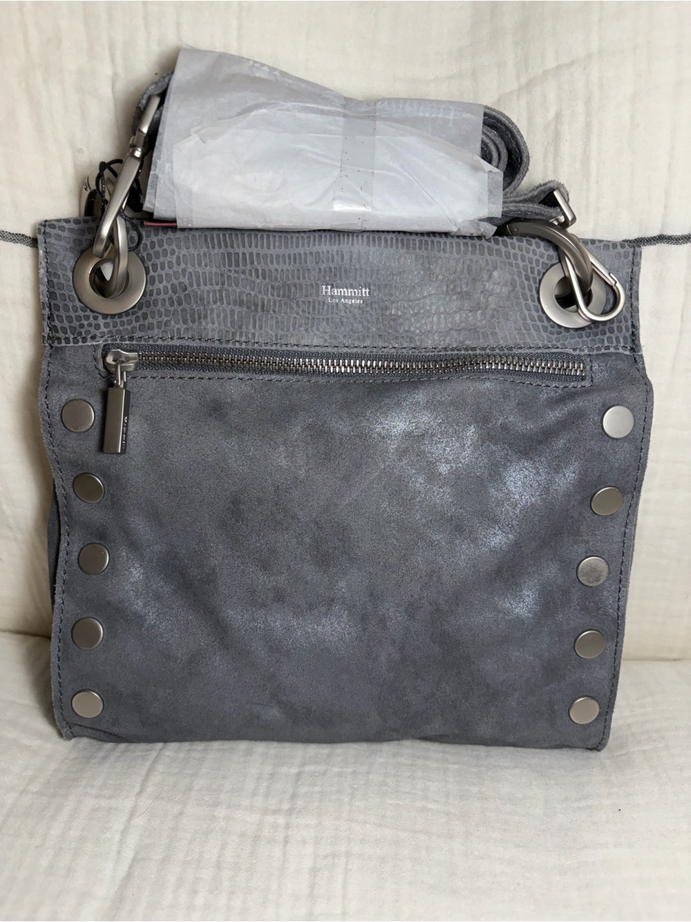 Hammitt Tony Medium Crossbody Bag Slate NWT